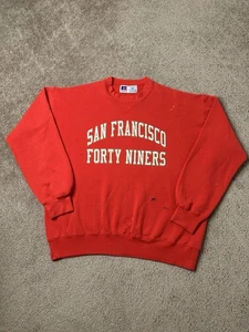 Felpa uomo vintage anni 80 Russell Athletic NFL San Francisco 49ers USA taglia XL - Foto 1 di 11