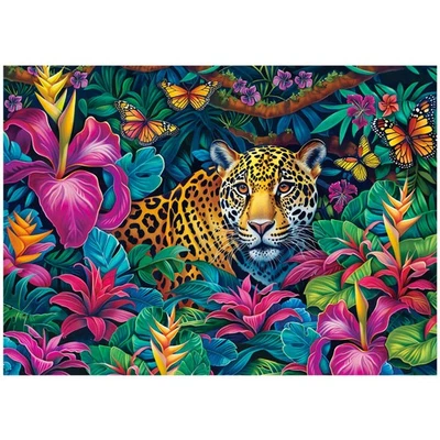 Leopard in the Jungle 1000 Piece Jigsaw Puzzle for Adults Challenging Puzzles - Image 1 of 4