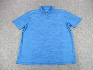 Polo Tommy Bahama homme grand bleu zone île performance golf marlin logo - Photo 1/9