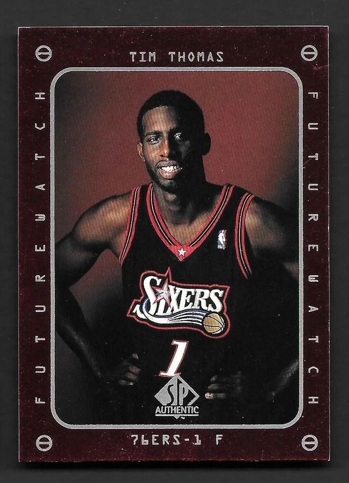 1997-98 SP Authentic #172 Tim Thomas FW Philadelphia 76ers - Image 1 of 1