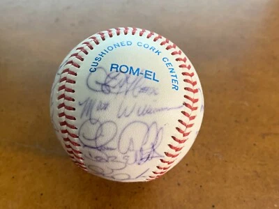1998 Norwich Navigators Team Autographed Signed Baseball 21 signatures - Image 1 of 4