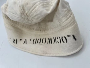 US Navy White Dixie Cap Hat Sailor - Lockwood V R 526-171 - Picture 1 of 6