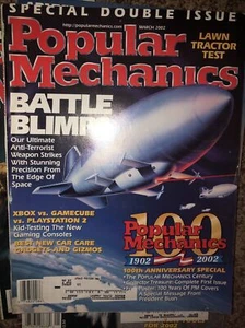 Popular Mechanics Magazine March 2002 Battle Blimps - Picture 1 of 1
