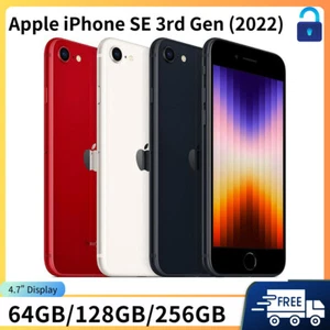 NEW! Sealed Apple iPhone SE 3rd Gen 2022 64GB/128GB/256GB Unlocked 5G Smartphone - Picture 1 of 21