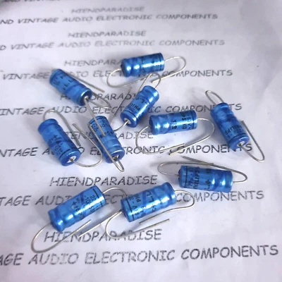 NUEVO DE LOTE ORIGINAL PHILIPS 132 22uF 63V TAPAS AXIALES DE ALTA GAMA PARA AUDIO! ¡10 piezas! Foto 1 de 3