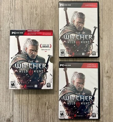 The Witcher 3: Wild Hunt (PC, DVD-ROM, Windows, 2015) 5 Disc Set - COMPLETE - Image 1 of 4