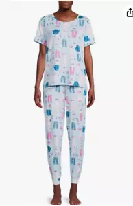 Secret Treasures Womens Bedtime Themed 2 Piece T-Shirt Joggers Pajama Set Sz 3X - Picture 1 of 1