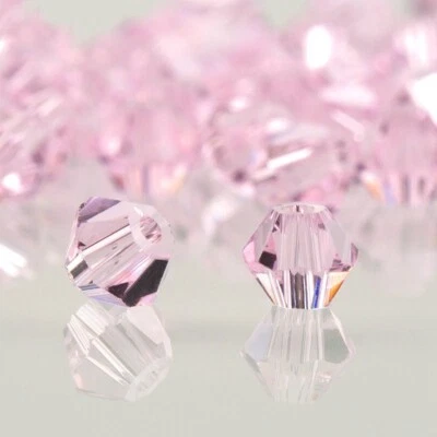 2mm 3mm 4mm 6mm 8mm Bicone Faceted Crystal Glass Loose Beads For Jewelry Making - Image 1 of 4