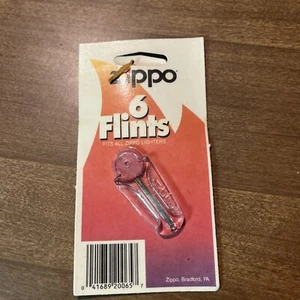 Vintage 6x Zippo Lighter Flints NEW RARE SEALED - Picture 1 of 2