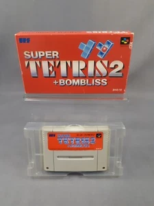 NINTENDO SUPER FAMICOM SFC SUPER TETRIS 2 + BOMBLISS Japanese Version Boxed - Picture 1 of 1
