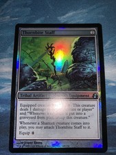 Thornbite Staff - Foil New MTG Morningtide Magic