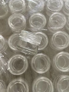 10 x 5ML GLASS CONCENTRATE SCREW TOP CONTAINERS CLEAR - Picture 1 of 4