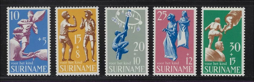 Surinam Scott # B157-B161 MNH Child Welfare Semi-Postal Set 1969 - Image 1 of 1