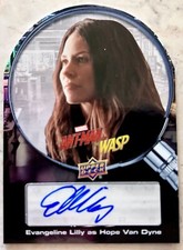 2018 Upper Deck Ant-Man & The Wasp Evangeline Lilly Auto QS-EL! Avengers! Sharp!