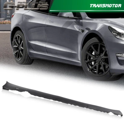 Ajuste para 17-22 Tesla modelo 3 passageiro saia lateral direita moldagem balancim tampa inferior - Imagem 1 de 4