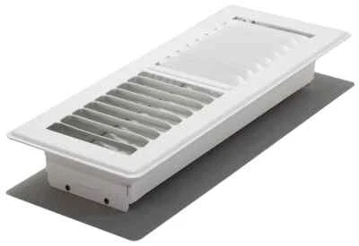 Pro Grates PG412-WH Lattice Floor Register, 4x12 Inches, White - Image 1 of 4