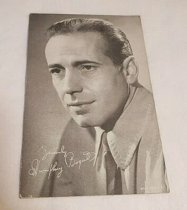 VTG Humphrey Bogart CIRCA 1950'S PHOTO CARD HOLLYWOOD POSTCARD? 3.3/8" x 5 3/8 - Picture 1 of 6