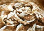 Dessin Couple Danse Latine Tango Argentin Abrazo Amoureux Amour Paris Tendresse