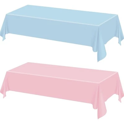 2 piezas manteles de género - manteles rectangulares rosas y azules para género Foto 1 de 4