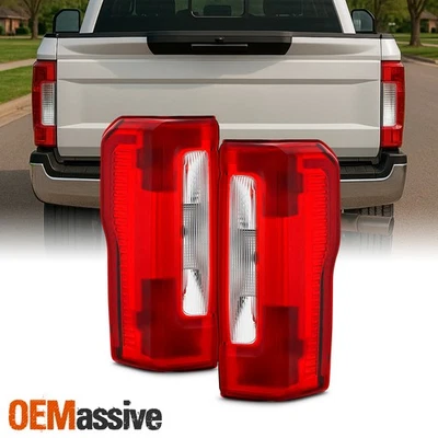 For 2023-2025 Ford F250 F350 Super Duty Halogen Non-Blind Spot Tail Light Pair - Image 1 of 4