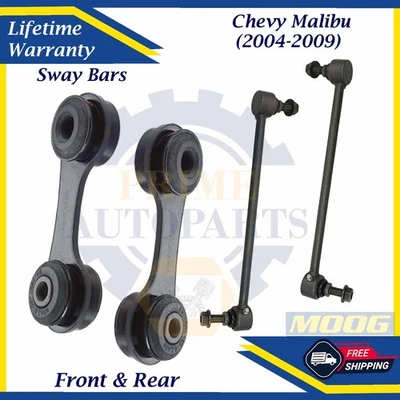 MOOG OEM Front & Rear Sway Bars For 2004-2009 Chevy  Malibu Lifetime Warranty - Image 1 of 4