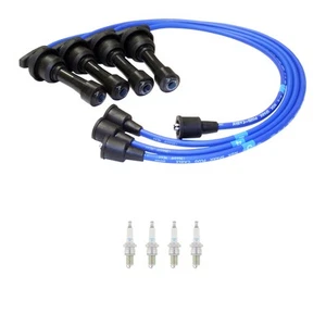 NGK 7mm Wire Set 4 Nickel Spark Plug Kit For Galant Mirage Talon 1.6 2.0 L4 - Picture 1 of 1