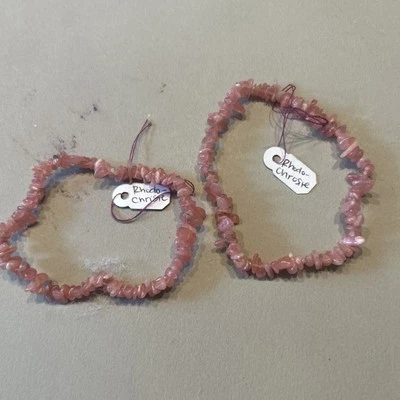 (2) Pulseiras rodocosite rosa - Imagem 1 de 2
