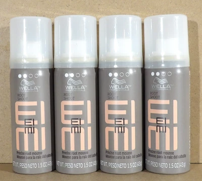 Lote de 4 mousse de viaje Wella Professionals EIMI Root Shoot Precise Root Mousse 1,5 oz Foto 1 de 2