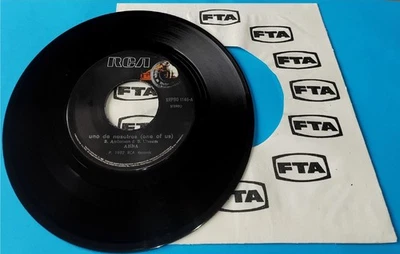 ABBA "Uno de nosotros" 1982 MADE IN PERU, PROMO PRINT (SPANISH TITLES) 7 (EX/ NM - Image 1 of 4