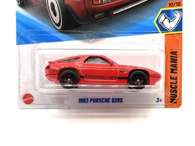 2025 Hot Wheels 1983 Porsche 928S (red) #250 SUPER CUSTOM WHEEL SWAP by AEB - Image 1 of 4