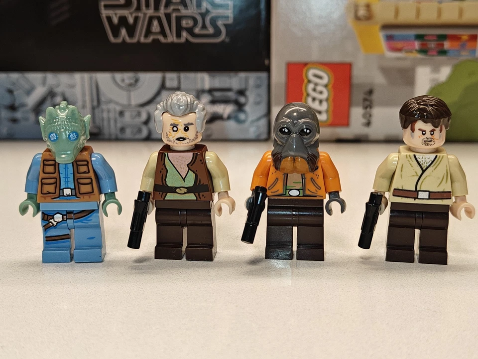 NUEVO Star Wars Greedo Dr. Evazen Ponda Baba Wuher Minifiguras Lego Personalizadas Cantina Foto 1 de 2