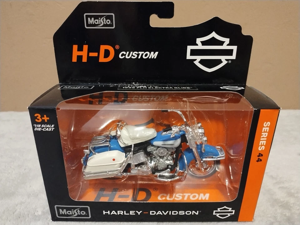 Maisto Harley Davidson 1966 FLH Electra Glide Series 44 1:18 Die Cast - 2025 Foto 1 de 4