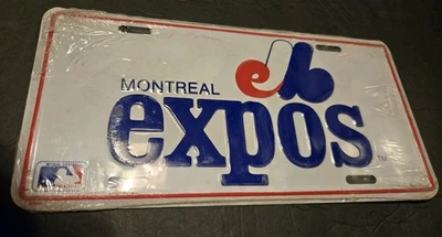 Montreal Expos MLB Vintage Metal License Plate Brand New - Image 1 of 2