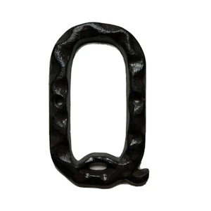 Cast Iron Letter Q Rustic Look Brown 5 Inch Tall House Barn Gate Wall Decor - Picture 1 of 4