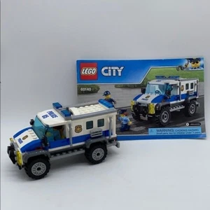 Lego City Police Patrol Truck Vehicle Blue and White with 2 Mini Figures Manual - Picture 1 of 10