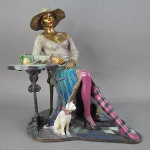 Isaac Maimon Signed "Gabrielle's Cat" Sold Out Limited Edition Bronze Sculpture - Picture 1 of 11