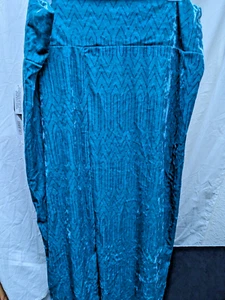 LuLaRoe Elegant IVY Midi Extended Classic Pencil Skirt - 2XL Teal Velvet NWT - Picture 1 of 9