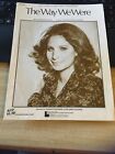Vintage Sheet Music - The Way We Were 1973 Barbra Streisand / Marvin Hamlisch