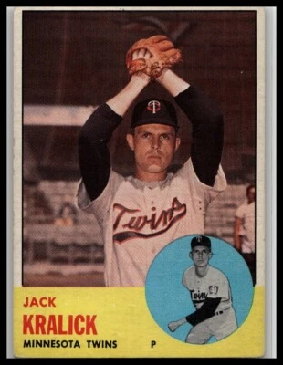 1963 Topps #448 Jack Kralick - Image 1 of 2