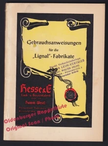 Gebrauchsanweisungen für die Lignal-Fabrikate (1961) - Hesse & Co.(Hrsg) - Bild 1 von 7