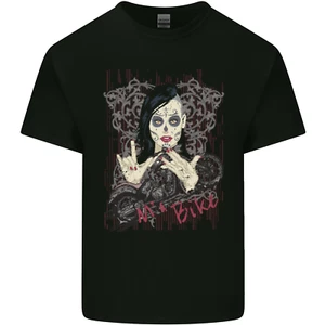 Ma Bike Skull Biker DotD Sugar Motorcycle Kids T-Shirt Boys Girls - Picture 1 of 3