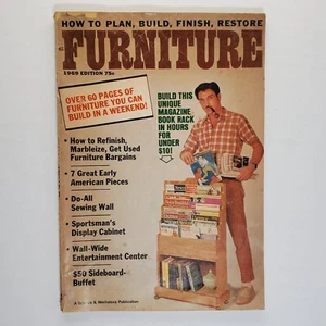 How to Plan Build Finish Restore Furniture 1969 Edition Science & Mechanics - Picture 1 of 9