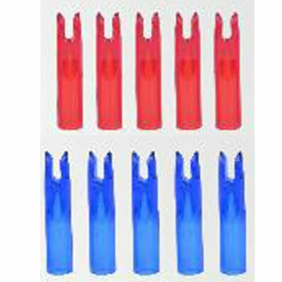 20pcs DIY Arrow Nocks Red/Blue Push-in Nock 6mm Archery Accessory Target Shoot - Image 1 of 4