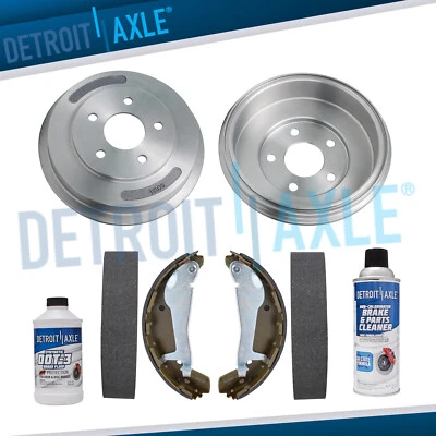 Rear Brake Drums Ceramic Shoes Kit for 2009-2011 Chevrolet Cobalt HHR Pontiac G5 - Image 1 of 4
