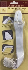 Home Collection Sheet Grippers 4 Pack - NEW - Picture 1 of 2