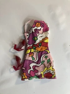 Mattel 1990's Barbie Doll Clothes Dress Colorful Party Dress Pink Label Heels - Picture 1 of 1