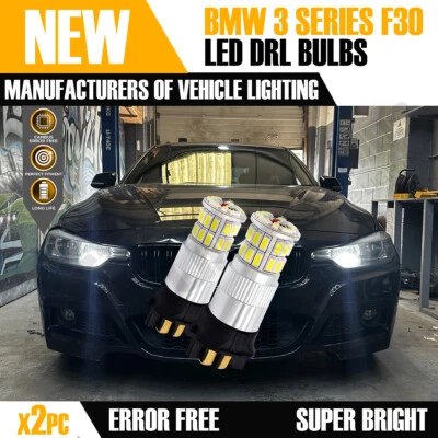 2x PW24W 36 SMD LED DRL Bulbs for BMW 3 Series F30 Daytime Running Light Canbus - Image 1 of 4