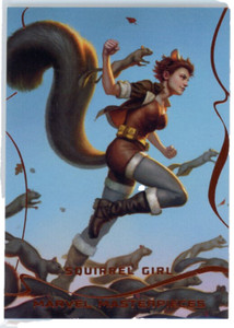 2022 Marvel Masterpieces Squirrel Girl #25 LEGENDARY ORANGE 80/99