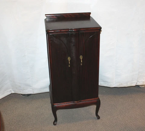 Antique Mahogany Sheet Music Storage Cabinet made by Herzog Cover