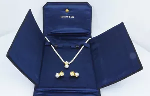 Collana/orecchini Tiffany & Co - perle Demi-Parure - set completo, raro - Imagen 1 de 20